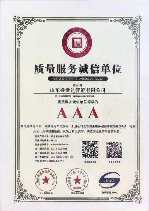质量服务诚信单位